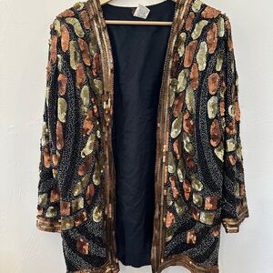 Elliott Lauren Black Silk Jacket